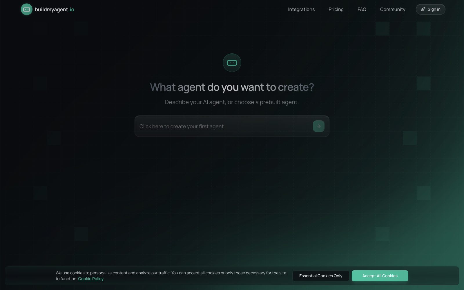 Build My Agent preview